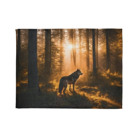 Wolf edition by Deepwood.life Soft Polyester Blanket