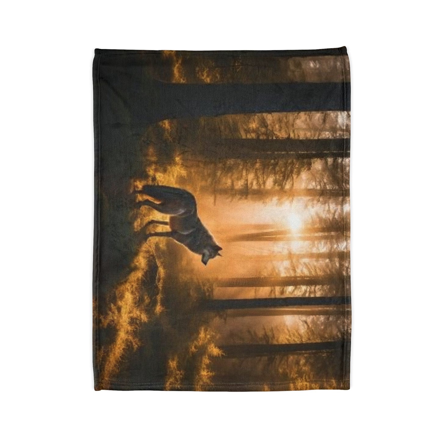 Wolf edition by Deepwood.life Soft Polyester Blanket