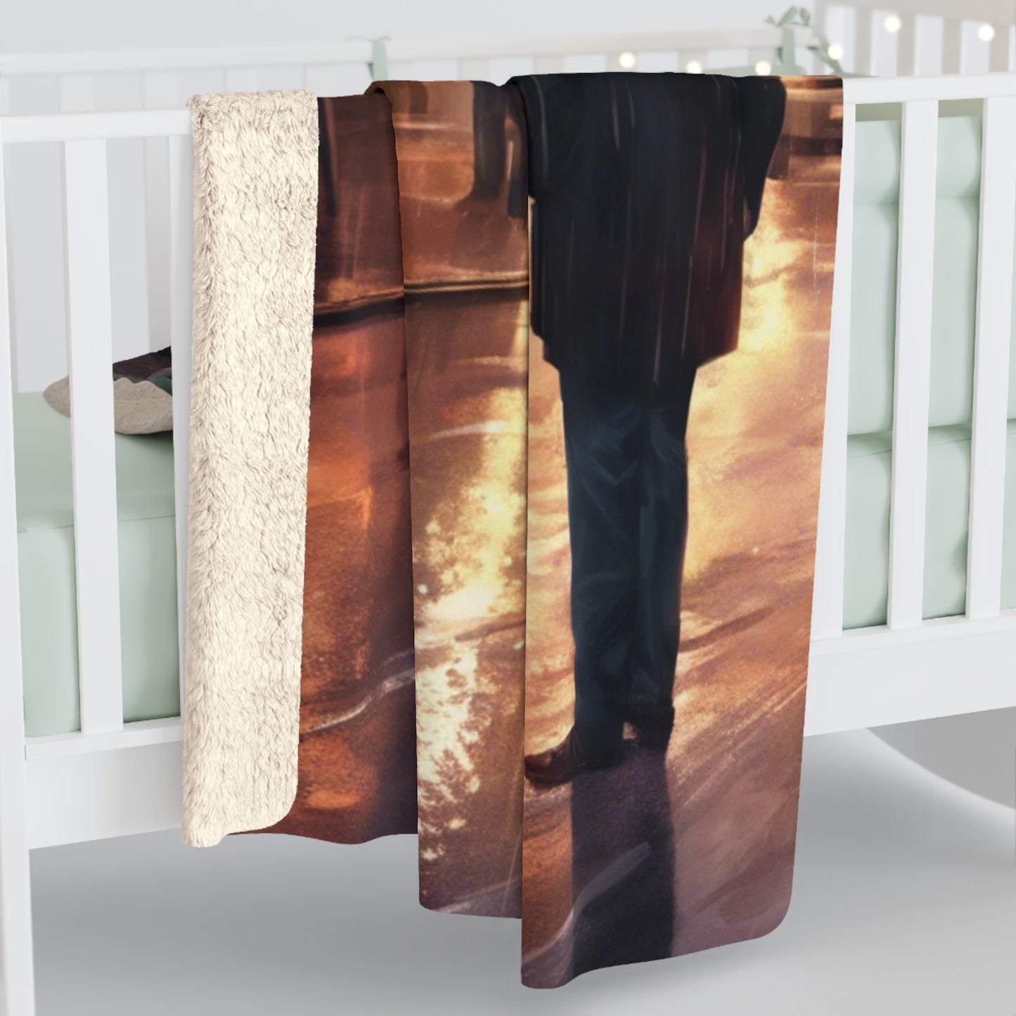 Fall Edition city by Deepwood.life Sherpa Fleece Blanket