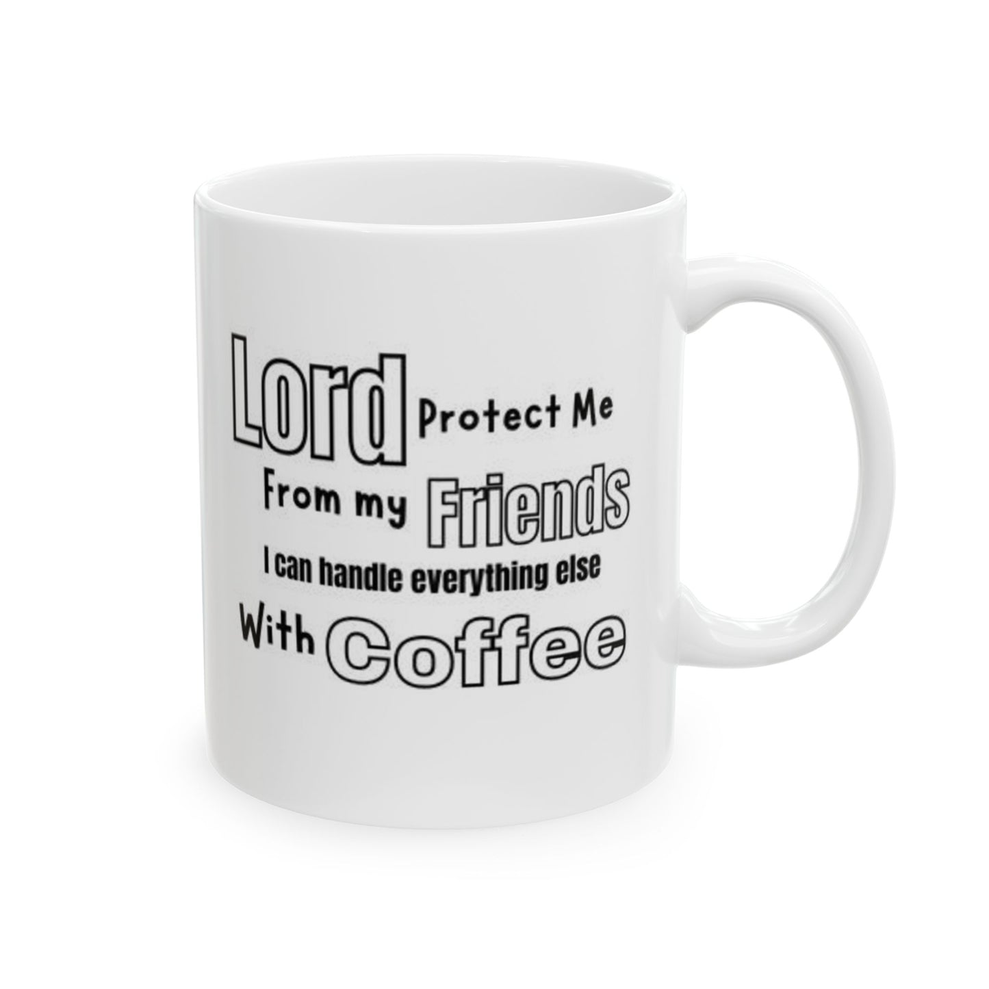 Lord protect by Deepwood.life Ceramic Mug, (11oz, 15oz)