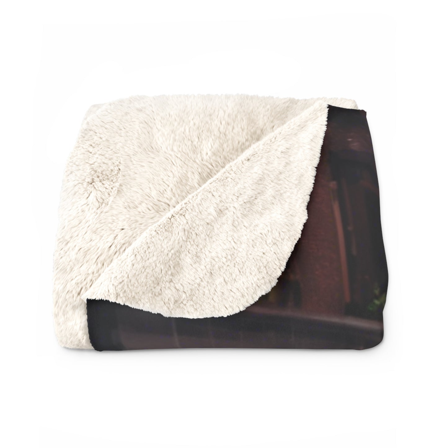 Fall Edition city by Deepwood.life Sherpa Fleece Blanket