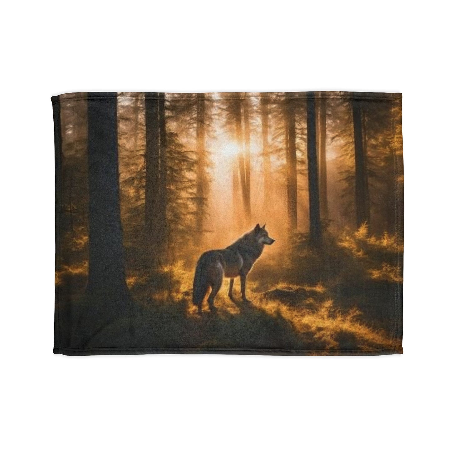 Wolf edition by Deepwood.life Soft Polyester Blanket