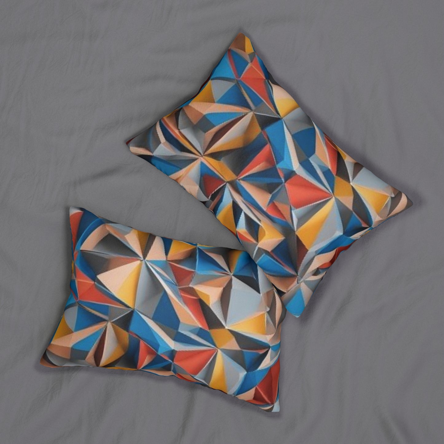 Abstract Art by Deepwood.life Spun Polyester Lumbar Pillow