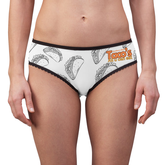 Adult Southern Style Taco's by Deepwood.life  Women's Briefs (AOP)