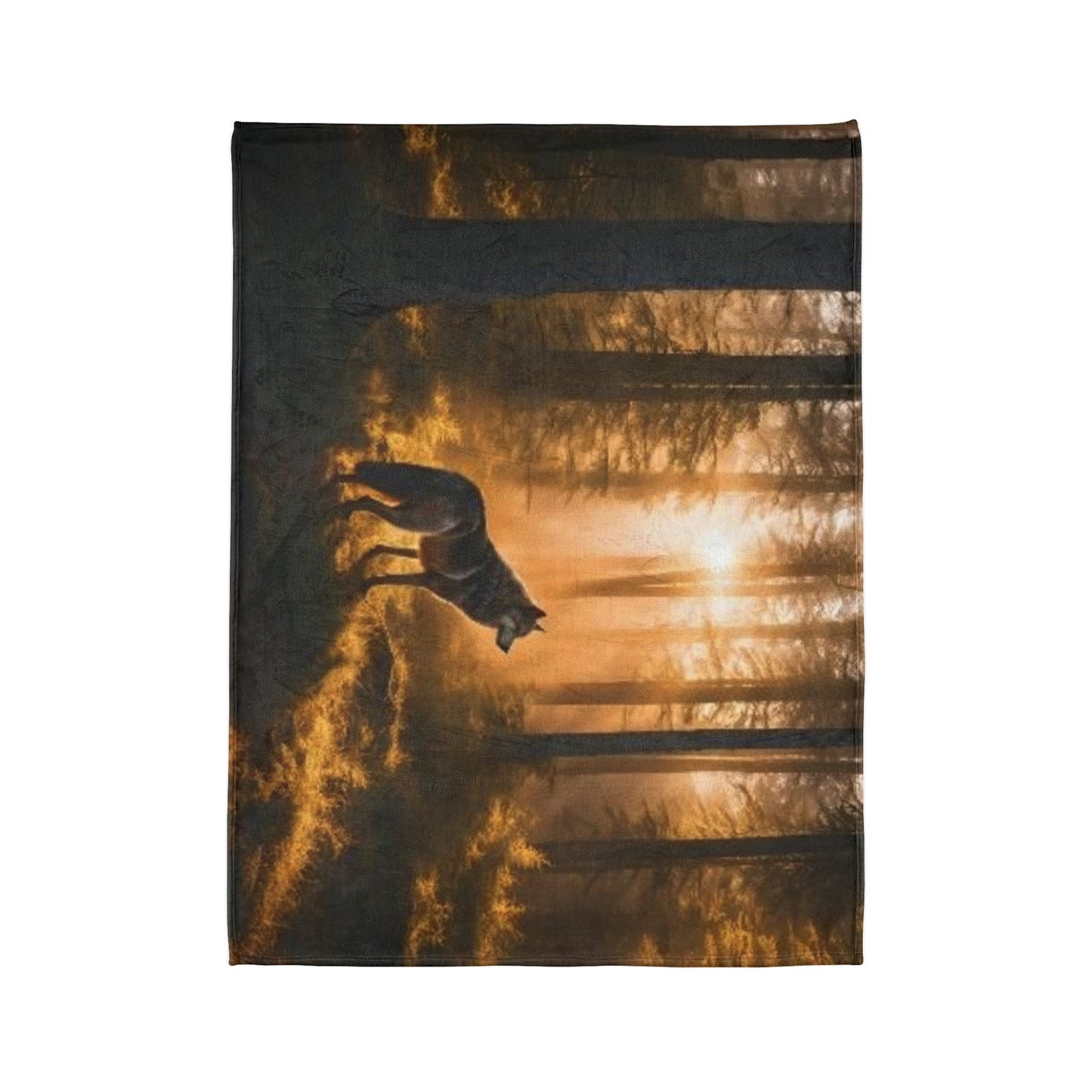 Wolf edition by Deepwood.life Soft Polyester Blanket