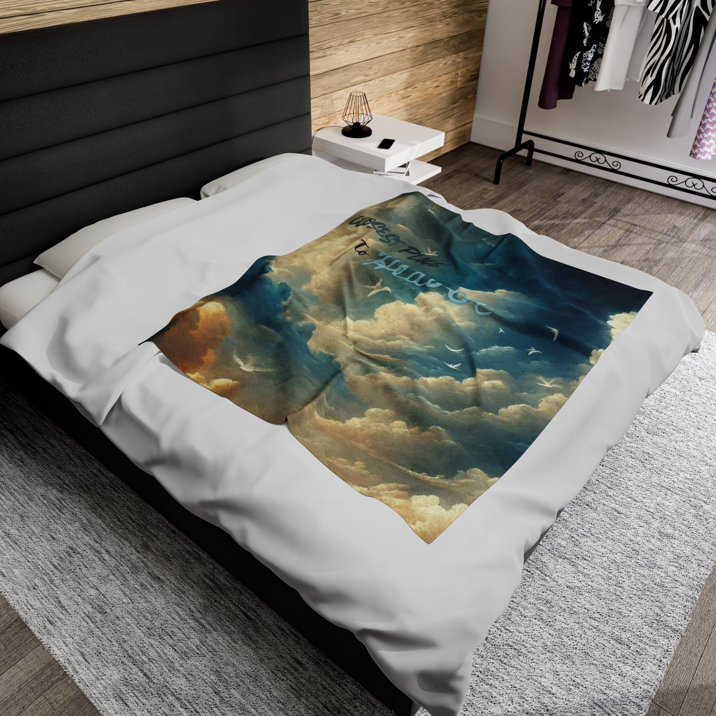 Heaven by Deepwood.life Velveteen Plush Blanket