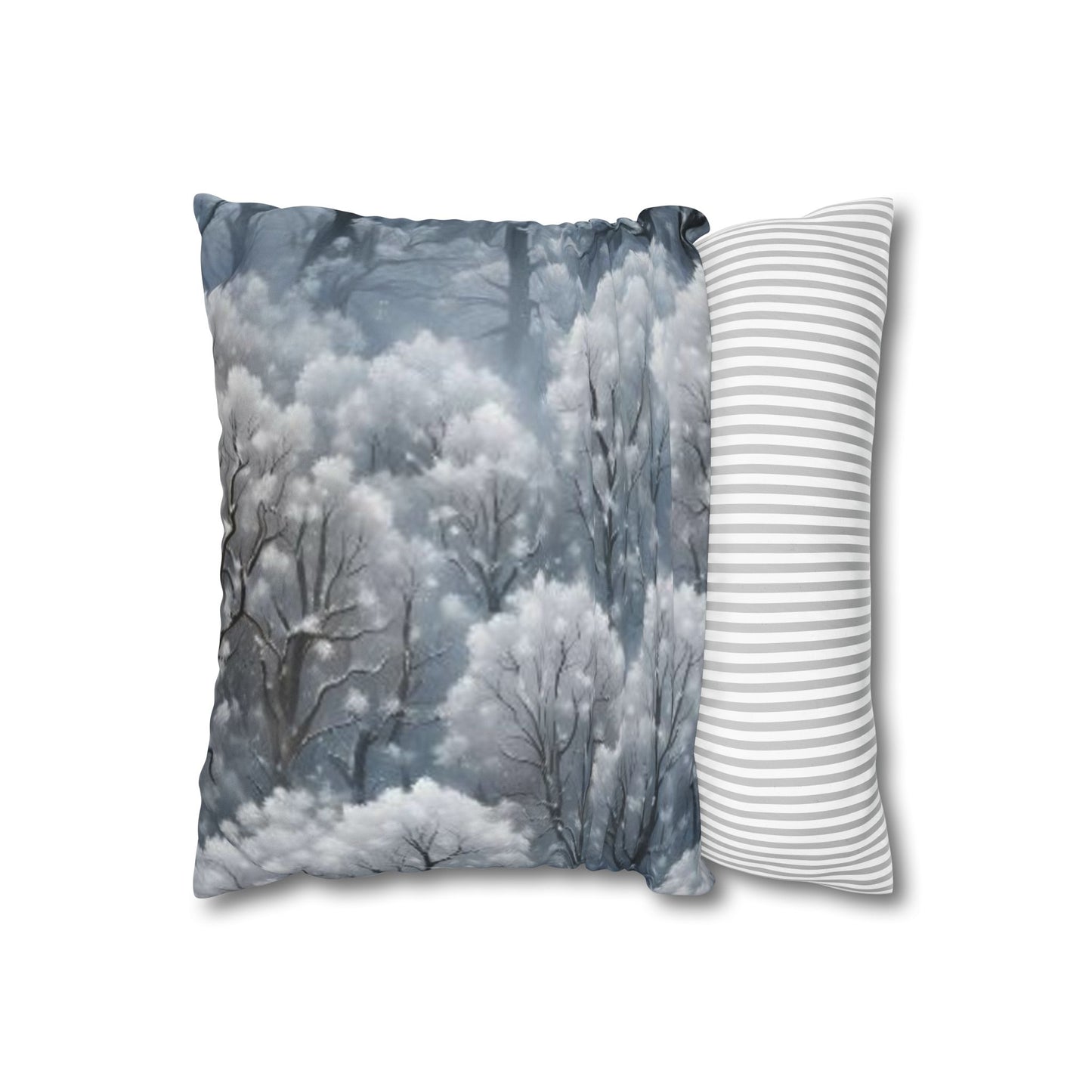 Winter Edition by Deepwood.life Faux Suede Square Pillowcase