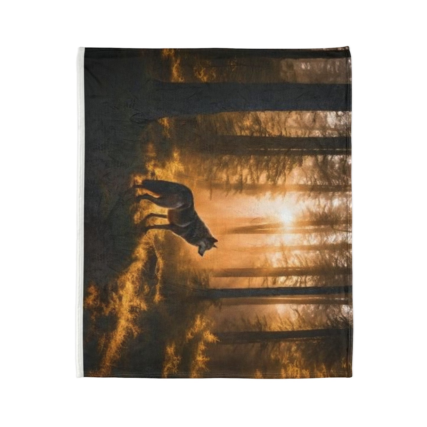 Wolf edition by Deepwood.life Soft Polyester Blanket